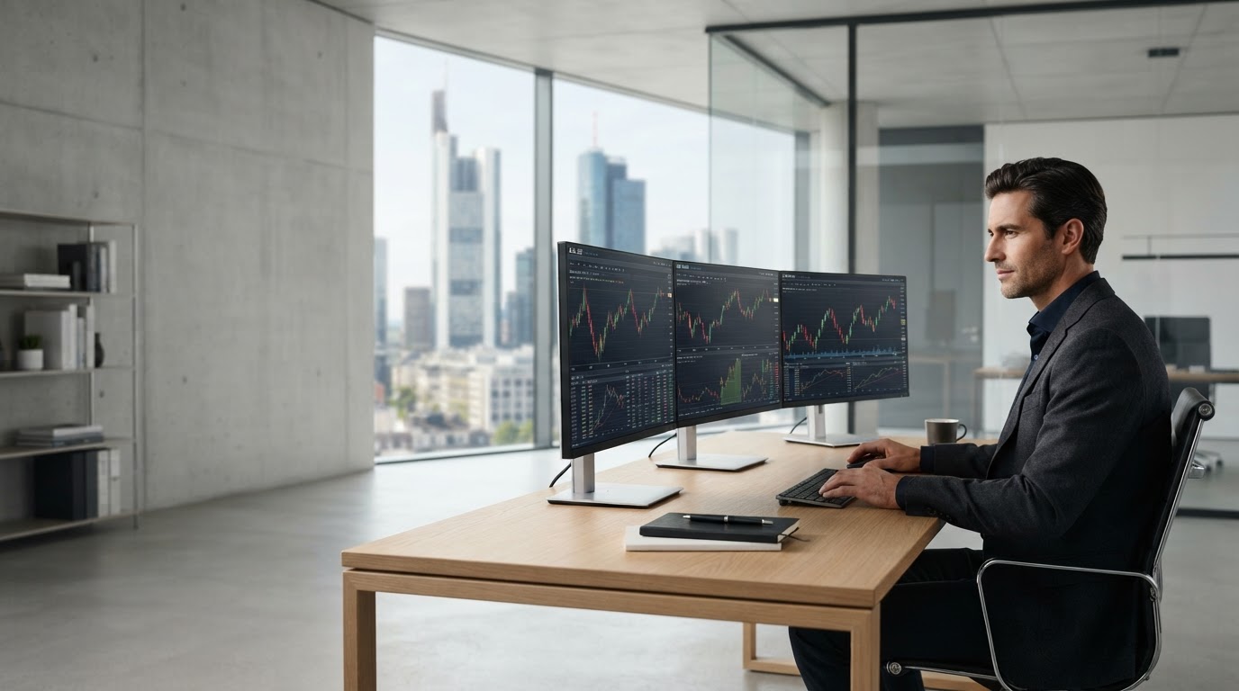 1CFT trading platform data visualization interface used for AI-driven portfolio analysis